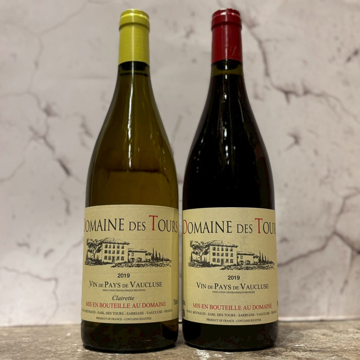 ドメーヌ・デ・トゥール ヴァン・ド・ペイ・ヴォークリューズ・ルージュ 2019 ヴォークリューズ・ブラン 2019＆ヴォークリューズ・ルージュ 2019【2